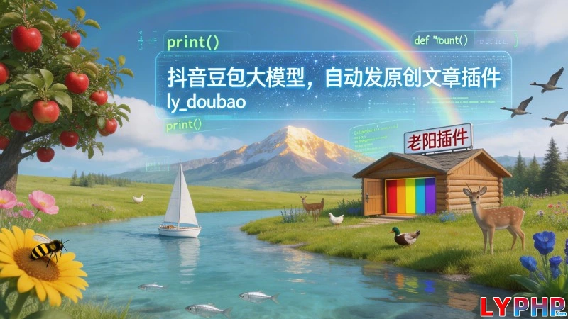 抖音豆包大模型,自动发原创文章插件 - ly_doubao 老阳插件自动发原创文章插件图片 | 老阳插件