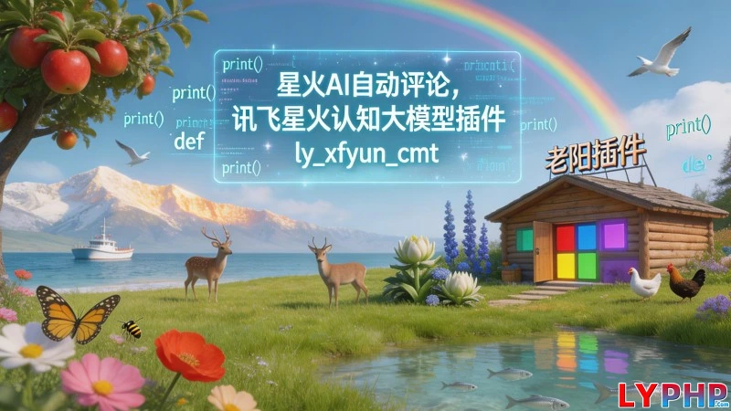 星火AI自动评论,讯飞星火认知大模型插件 - ly_xfyun_cmt 老阳插件讯飞星火AI自动评论图片 | 老阳插件