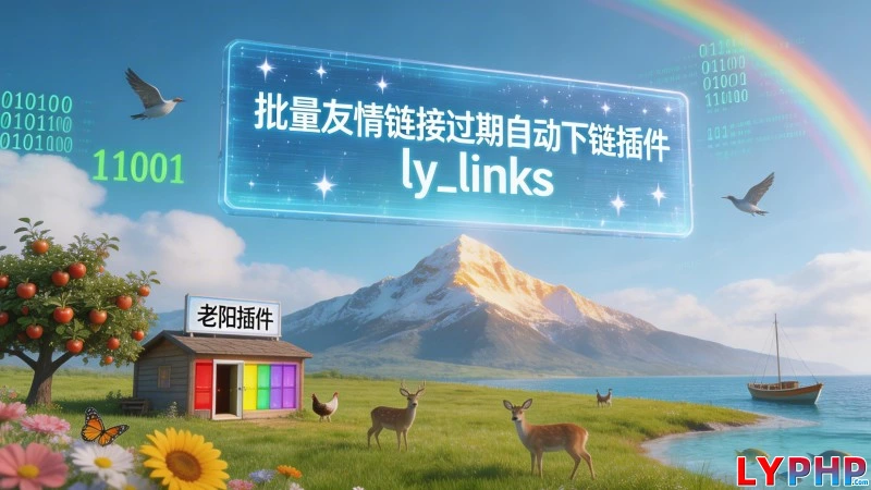 批量友情链接过期自动下链插件 - ly_links 老阳插件批量友情链接过期自动下链插件图片 | 老阳插件