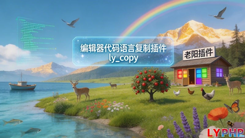 编辑器代码语言复制插件 - ly_copy 老阳插件编辑器代码语言复制插件图片 | 老阳插件