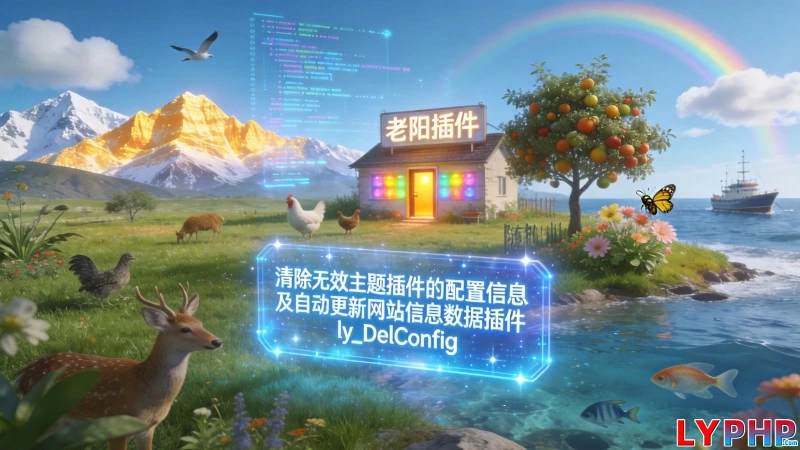 清除无效主题插件的配置信息及自动更新网站信息数据插件 - ly_DelConfig 老阳插件一键备份导入主题插件设置图片 | 老阳插件